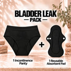 Dried Angels Bladder Leak Pack: 1 incontinence panty and 1 reusable absorbent pad